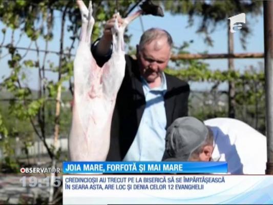 În Joia Mare, forfotă mare la piețe și în biserici