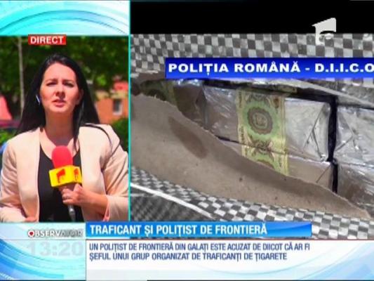 Poliţist de frontieră, traficant de ţigarete