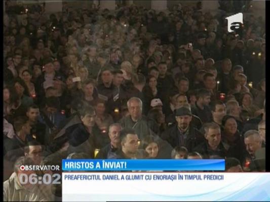 Mii de oameni a asistat la slujba de Înviere de la patriarhie