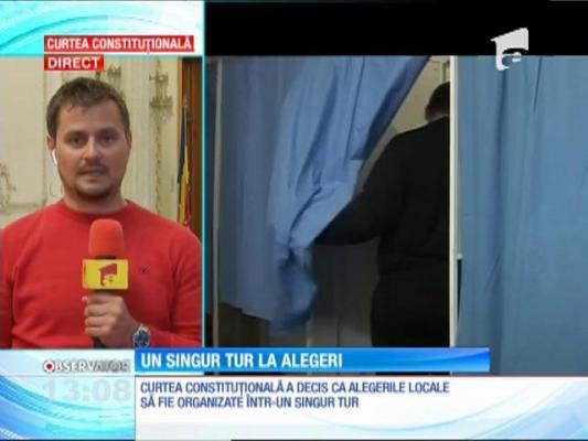 Primarii vor fi aleşi într-un singur tur