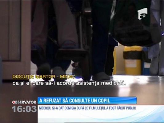 Medicul de gardă de la spitalul din Tecuci a refuzat să consulte un copil