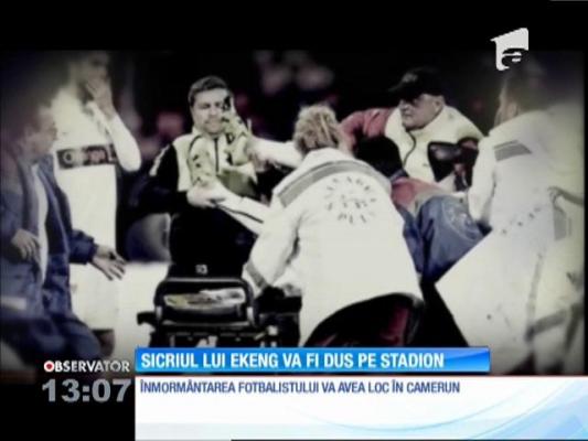 Sicriul fotbalistului Patrick Ekeng va fi dus pe stadionul Dinamo