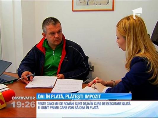 Românii care vor aplica Legea dării în plată vor plăti impozit