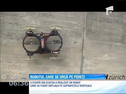 Un grup de cercetători din Elveţia a creat un robot pentru care pereţii nu sunt obstacole