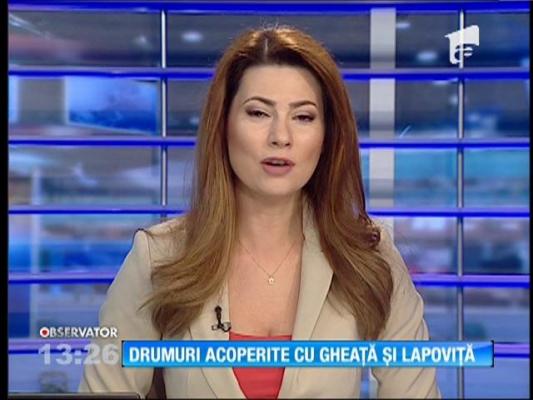 Covor alb de gheață. A plouat cu grindină în județul Suceava