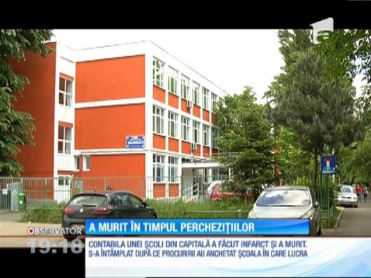 Contabila unei școli din Capitală a făcut infarct și a murit, după ce a aflat că au venit anchetatorii să facă percheziţii