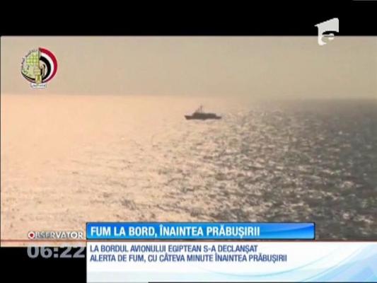 Alertă de fum la bordul avionului EgyptAir, cu câteva minute înainte de prăbuşire