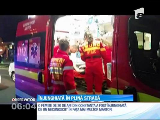 O femeie de 30 de ani din Constanța a fost înjunghiată în plină stradă