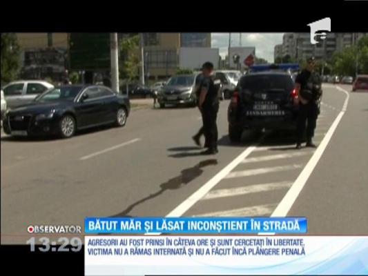 Un bărbat dintr-o comună din Dolj, bătut fără milă în mijlocul străzii de patru indivizi