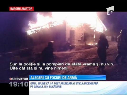 Campanie cu focuri de armă şi case incendiate, în Bistriţa Năsăud