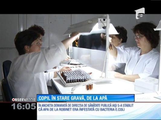 Copil în stare gravă, după ce a consumat apă de la robinet