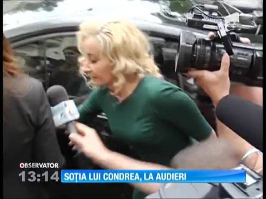 Uliana Ochinciuc, soţia lui Dan Condrea, în faţa procurorilor Parchetului General