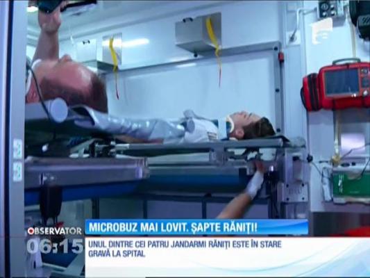 Patru jandarmi din Ardeal, răniți într-un grav accident rutier la Constanța