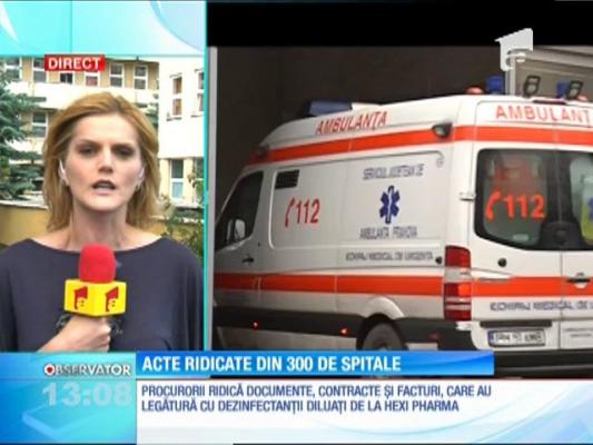 Polițiștii ridică documente din 300 de spitale din țară