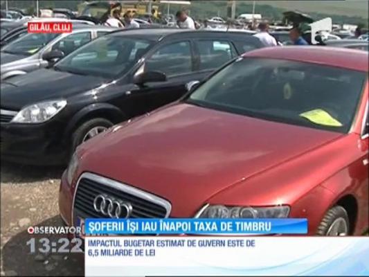 Șoferii își iau înapoi taxa de timbru