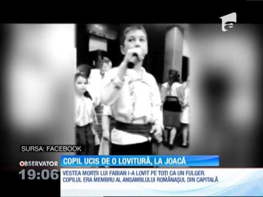 Copil ucis de o lovitură, la joacă