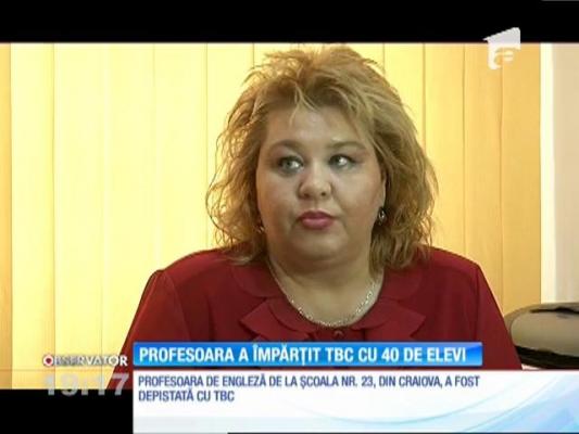 O profesoara de engleză depistată cu TBC a îmbolnăvit 40 de elevi, într-o şcoală din Craiova