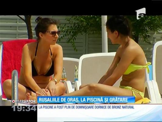 Bucureștenii au invadat piscinele și parcurile în minivacanța de Rusalii