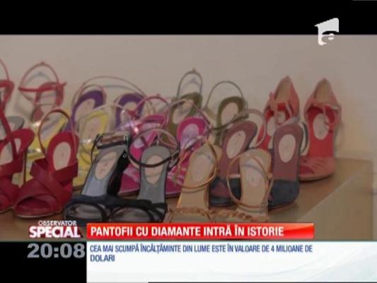 Special! Pantofii cu diamante intră în istorie