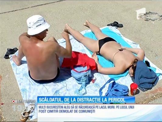 În locurile de scăldat neautorizate, distracţia se poate termina tragic