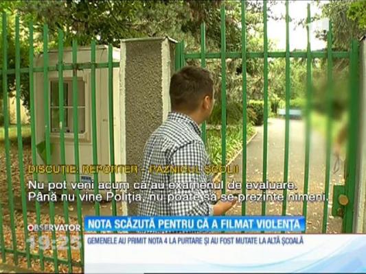 Elevul care a făcut publice actele de violenţă din şcoala în care învaţă, sacționat de profesori