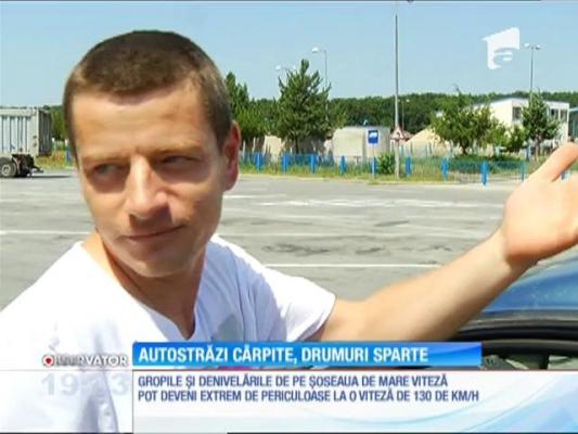 Puţinii kilometri de autostradă din România sunt plini de capcane