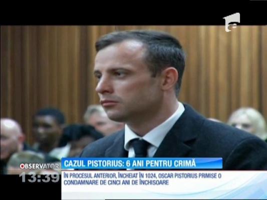 Fostul campion paralimpic Oscar Pistorius, condamnat la şase ani de închisoare pentru crimă