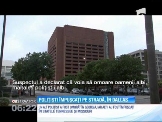 Încă un poliţist din SUA a fost ucis