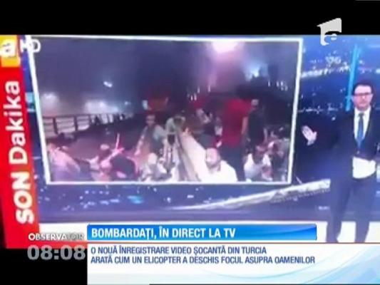 IMAGINI ŞOCANTE în Turcia: Momentul în care un elicopter a deschis focul asupra unui grup de manifestanţi, surprins în direct