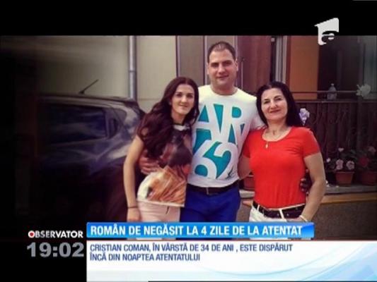 Cristian Coman, în vârstă de 34 de ani, este dispărut încă din noaptea atentatului din Franța