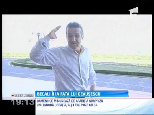 Gigi Becali păstoreşte un drum naţional din România