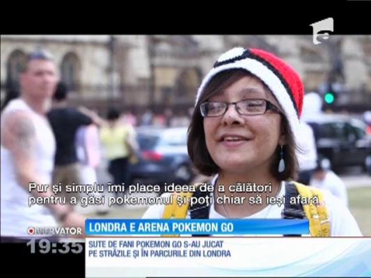 Sute de fani Pokemon GO s-au jucat pe străzile și în parcurile din Londra