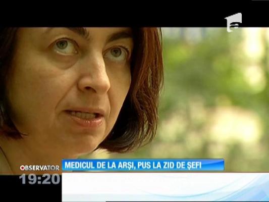 Camelia Roiu, doctorul care a vorbit de ororile de la Spitalul de Arşi, a fost chemată într-o comisie de disciplină
