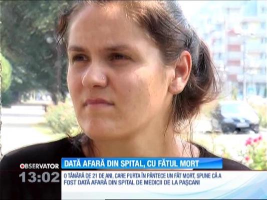 Cu fătul mort în pântece, o tânără a fost dată afară din spital