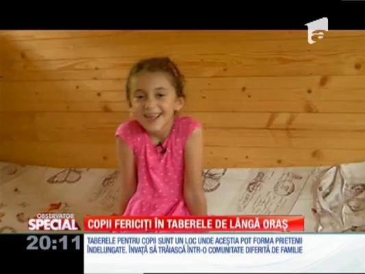 Special! Copii fericiţi în taberele de lângă oraş