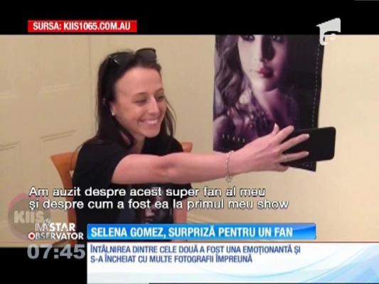 Selena Gomez, surpriză pentru un fan