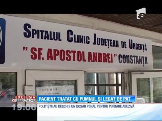 Un bolnav, paralizat de la brâu în jos, bătut crunt şi legat cu cârpe în Spitalul Judeţean din Constanţa