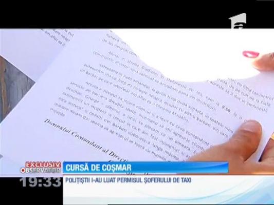 Abia a scăpat cu viaţă dintr-un scandal şi s-a trezit că e acuzat. Un taximetrist din Bucureşti a rămas fără permis şi cere acum să i se facă dreptate