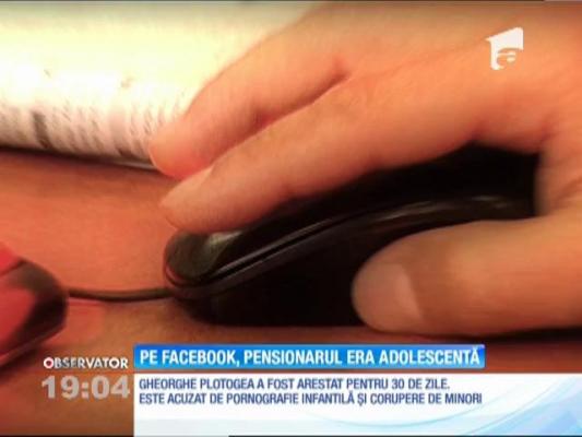 Un pensionar din Novaci ademenea fetiţe pe Facebook
