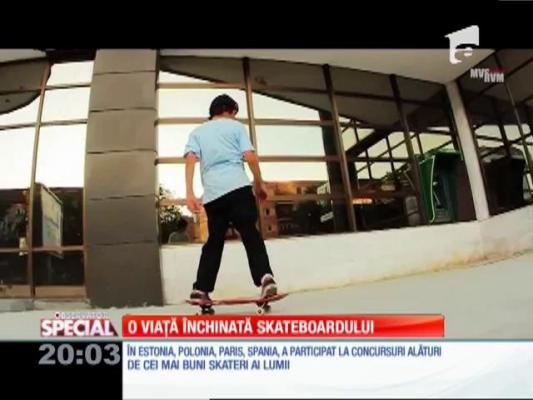 Special! Mihnea Groșeanu, cel mai bun skateboarder din România la numai 17 ani