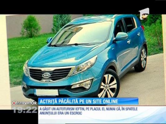 Actriţa Ana Odagiu păcălită pe un site online