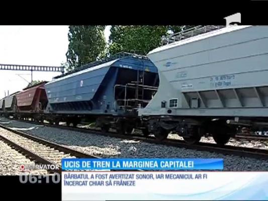 Un bătrân de 81 de ani a fost ucis de tren la marginea Capitalei