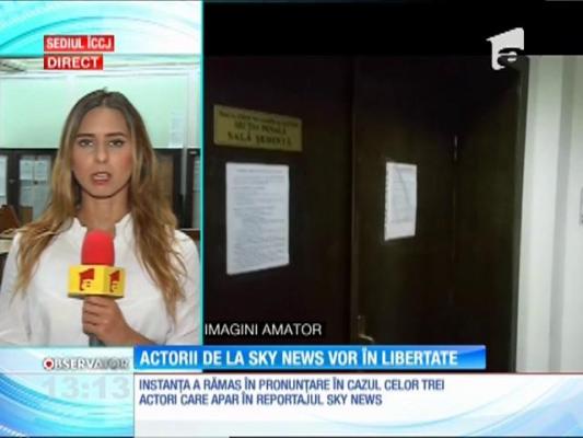 Actorii din reportajul realizat de Sky News vor în libertate