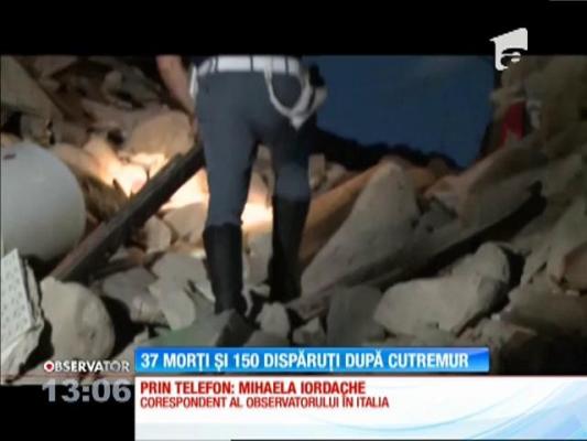 CUTREMUR devastator în Italia: Bilanţul victimelor a crescut! 38 de persoane au murit, iar peste 150 sunt încă dispărute