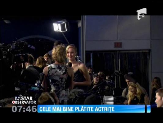 Jennifer Lawrence, cea mai bine platită actrită din anul 2016