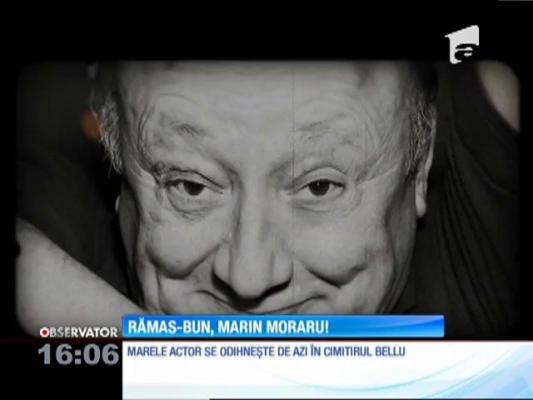 Marin Moraru, condus pe ultimul drum