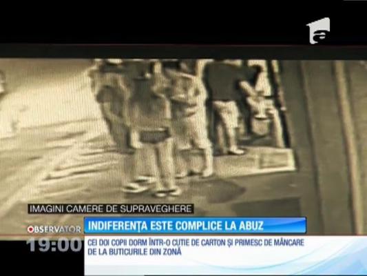 Doi copii din Timișoara trăiesc de luni bune pe stradă, chiar lângă o secție de poliție