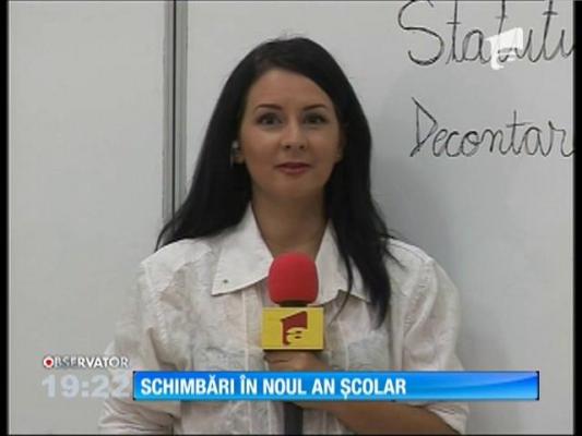 Schimbări în noul an școlar