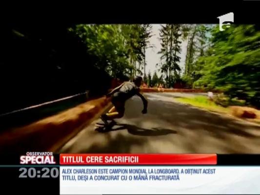 Special! Alex Charlson, campion mondial la longboard