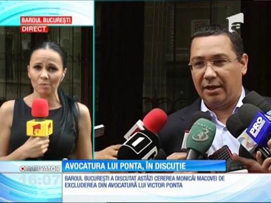 Avocatura lui Victor Ponta, fostul premier al României, pusă în discuţie de membrii consiliului Baroului Bucureşti